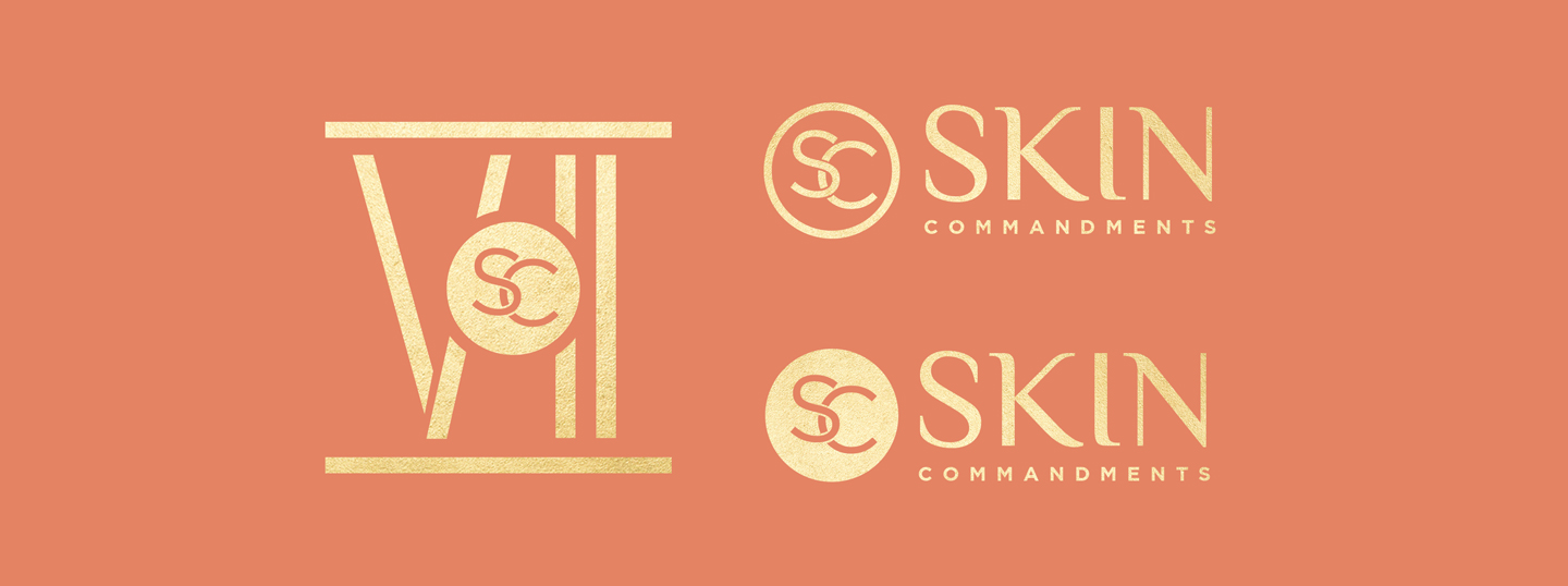 Skin Commandments - Logo Lock ups Pink & Black